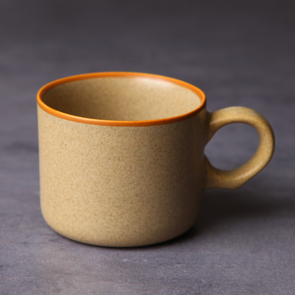 Banko ware espresso cup - Yellow