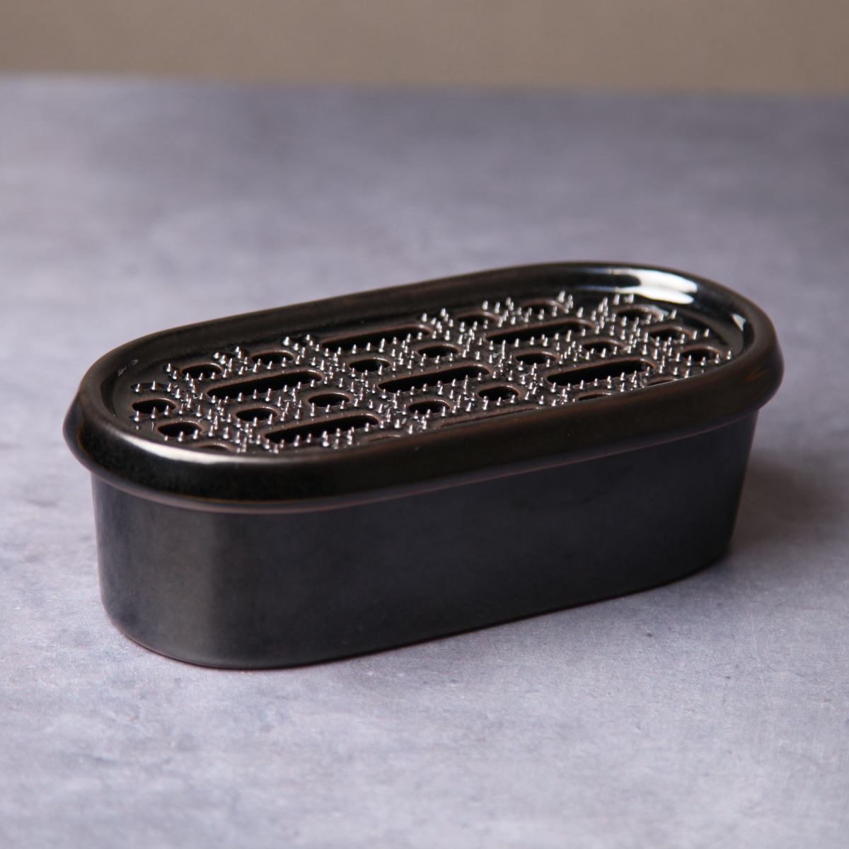 萬古焼のだいこんおろし器 黒