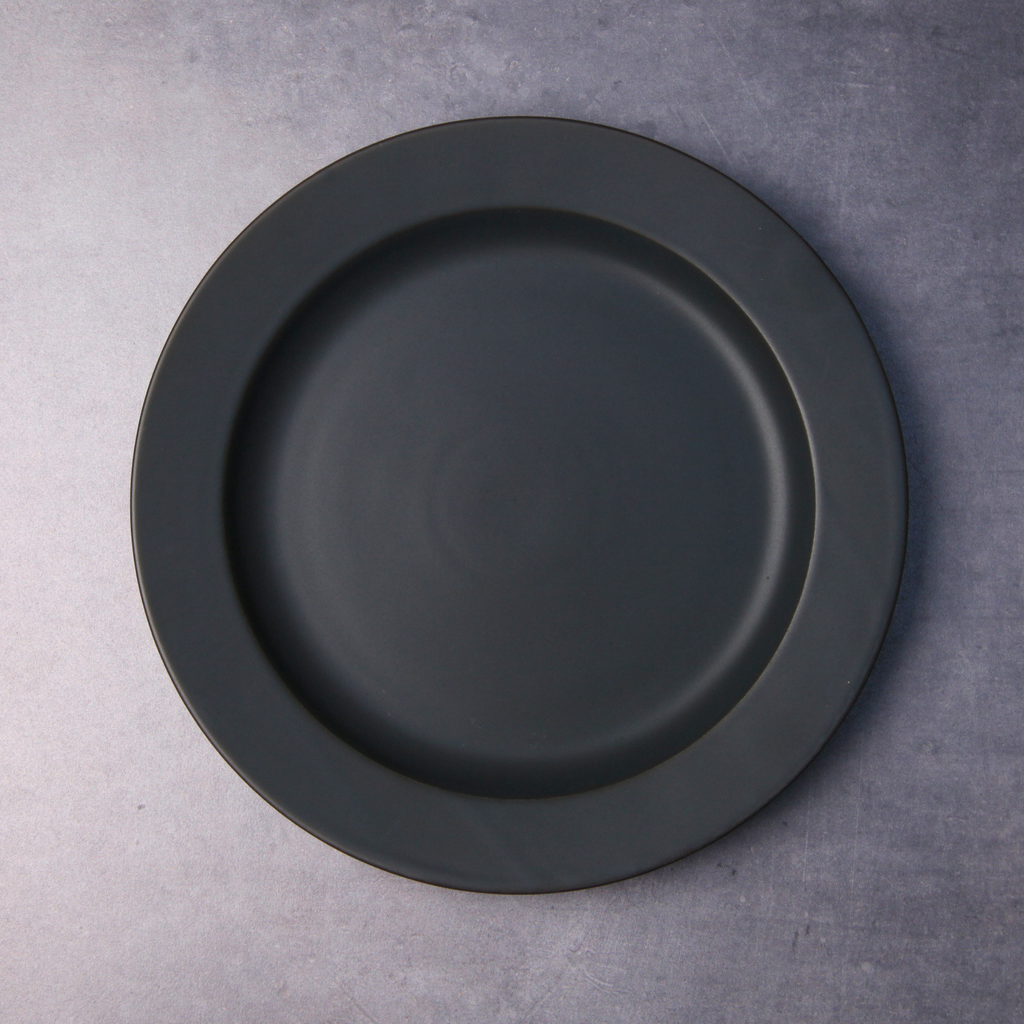 Mino Ware Plate, Black