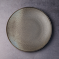 Mino ware plate, gray