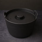Banko Ware Stew Casserole, Black