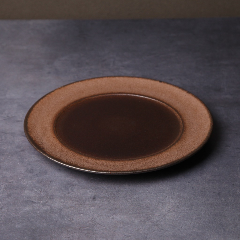 Mino Ware Rimmed Plate - Navy