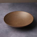 Mino Ware Shallow Bowl, Brown