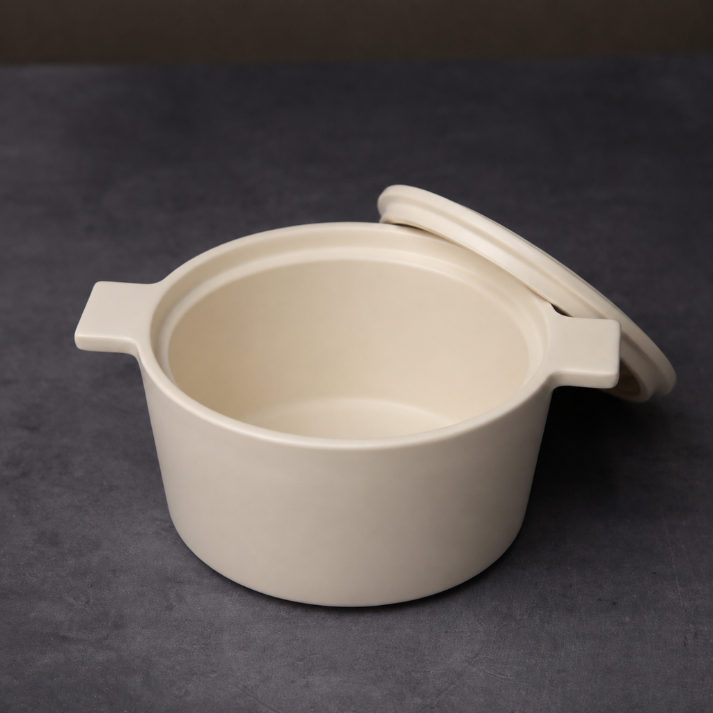 Banko Ware Round Casserole (S) White