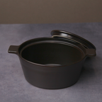Banko Ware Oval Casserole, Black