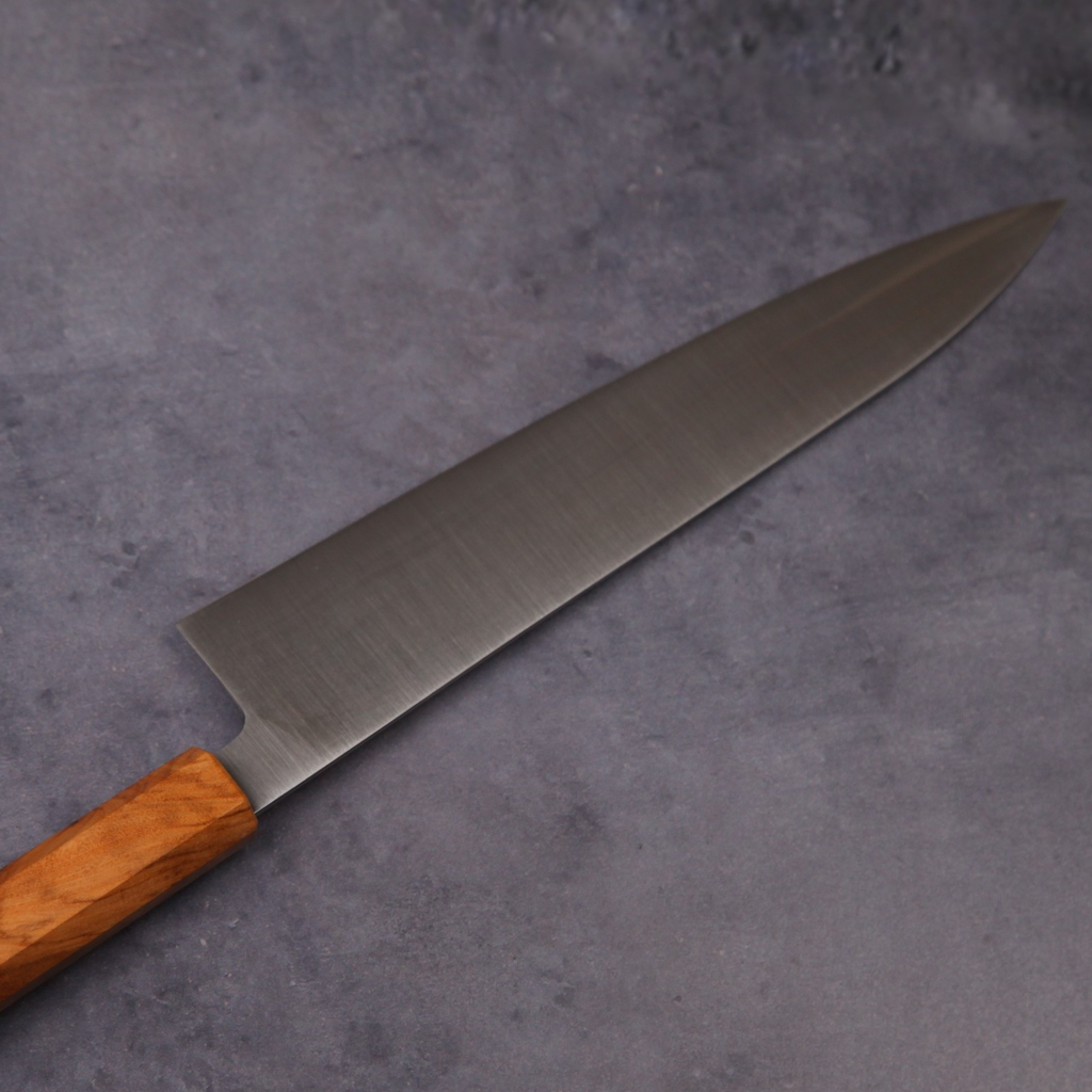 堺の牛刀包丁 スウェーデン鋼 オリーブ八角 240mm
