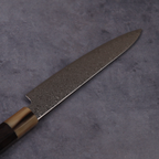 Seki Petty Knife SG2 Powdered High-Speed Steel, Ebony Octagonal Handle with White Buffalo Horn Ferrule, 150mm