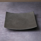 Mino Ware Square Plate - Sumiiro Black