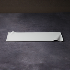 Mino Ware Narrow Plate, White