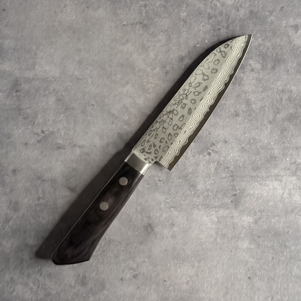 V金10号 小三徳包丁 積層強化木 130mm