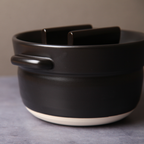 Banko Ware Rice Pot, Black
