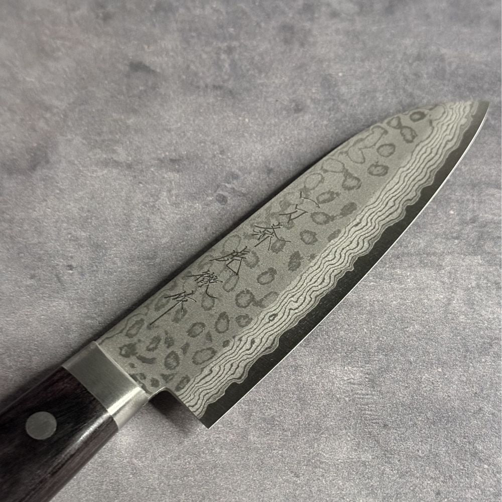 V金10号 小三徳包丁 積層強化木 130mm