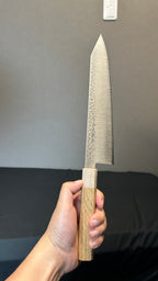 一刀斎虎徹 切付牛刀包丁 V5 240 樫八角メープル