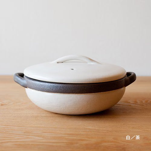 4th-market カセロラ 8号鍋　白/茶