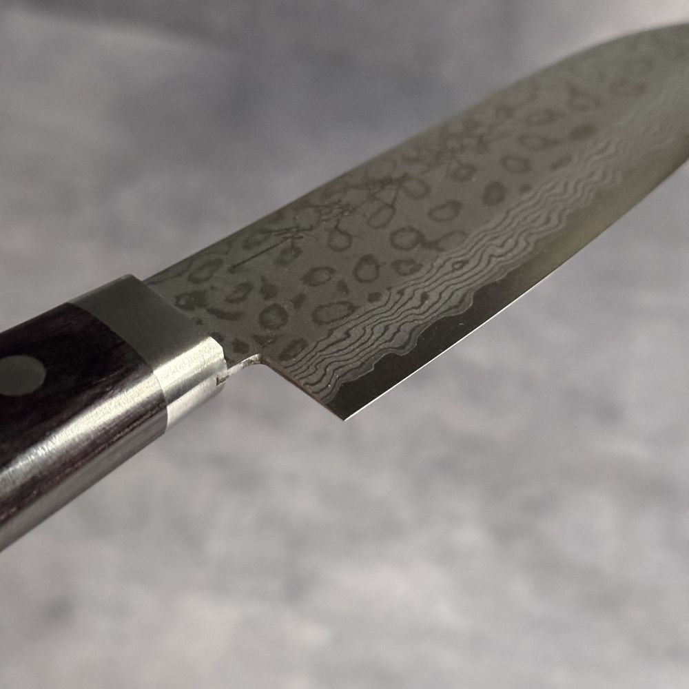 V金10号 小三徳包丁 積層強化木 130mm